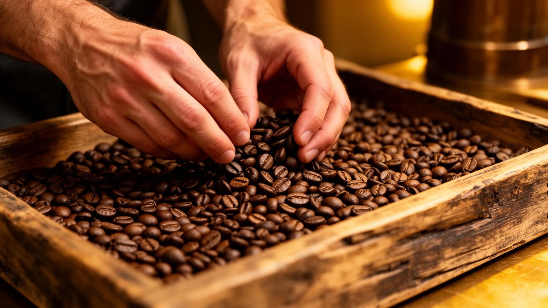 Premium coffee beans craft selection