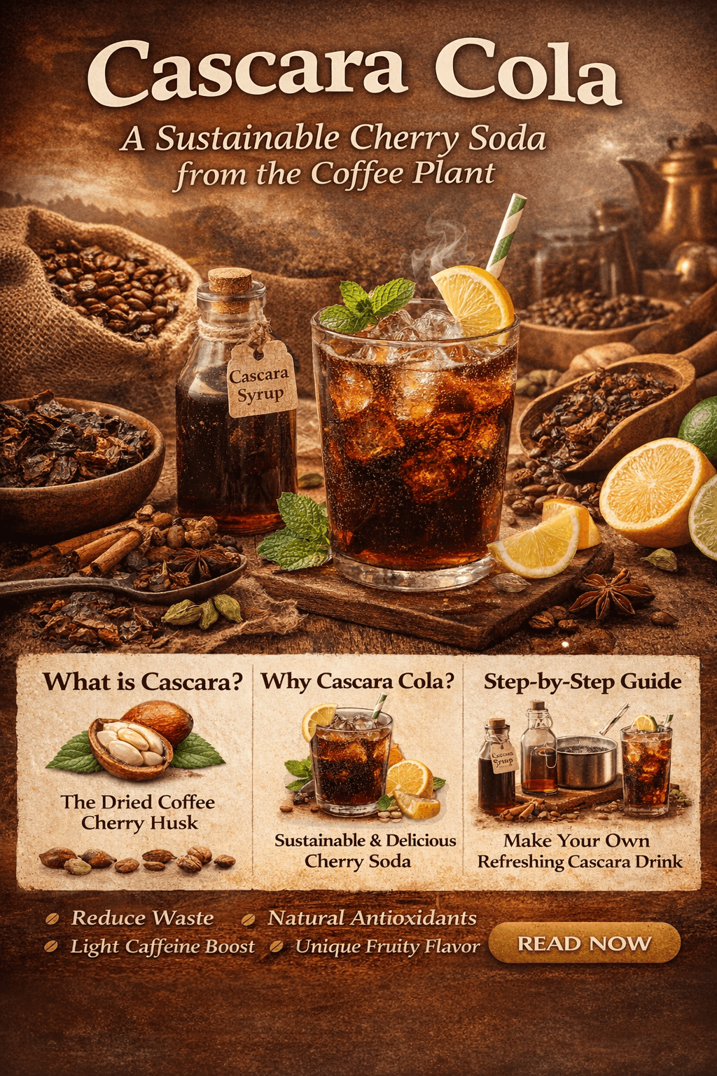 Cascara Cola: A Sustainable Cherry Soda from the Coffee Plant