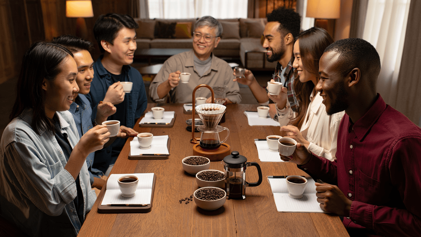 How to Create a "Coffee-Tasting" Party for Your Friends