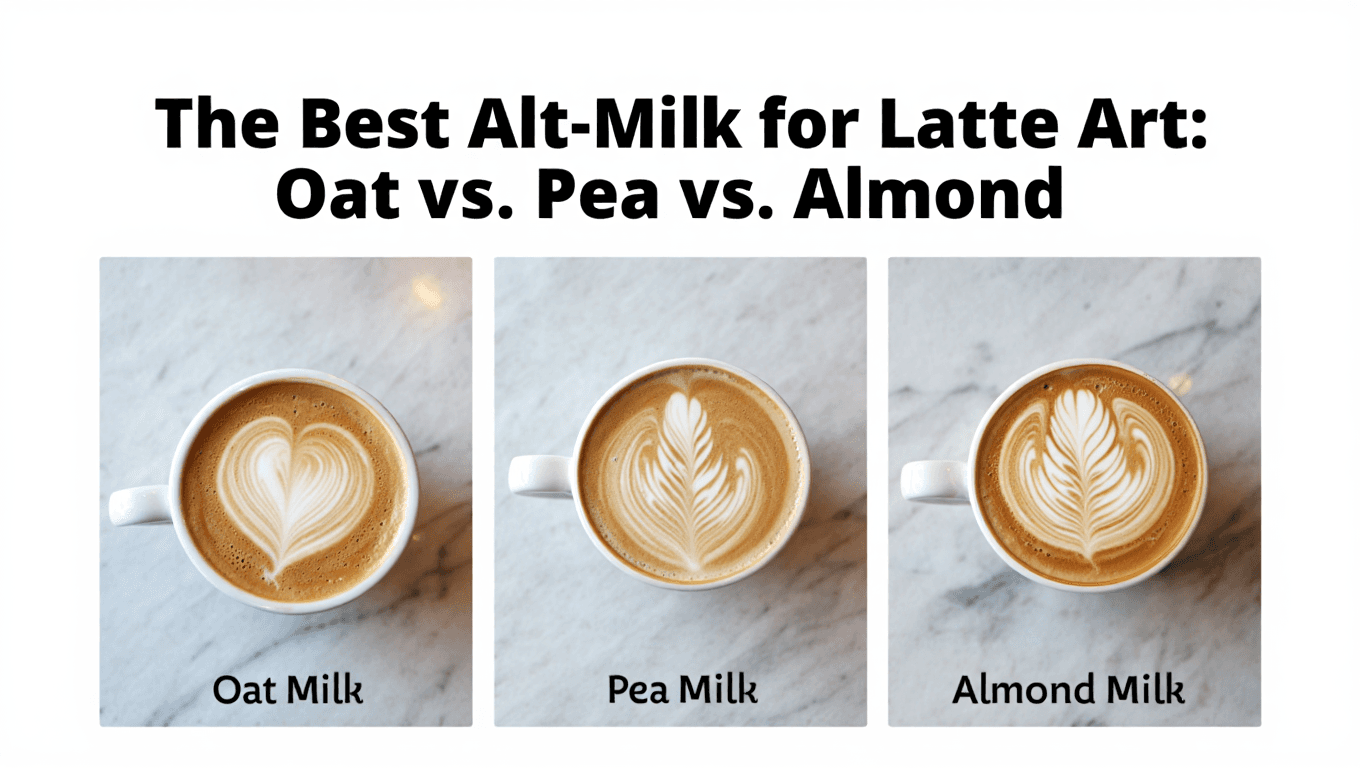 The Best "Alt-Milk" for Latte Art: Oat vs. Pea vs. Almond