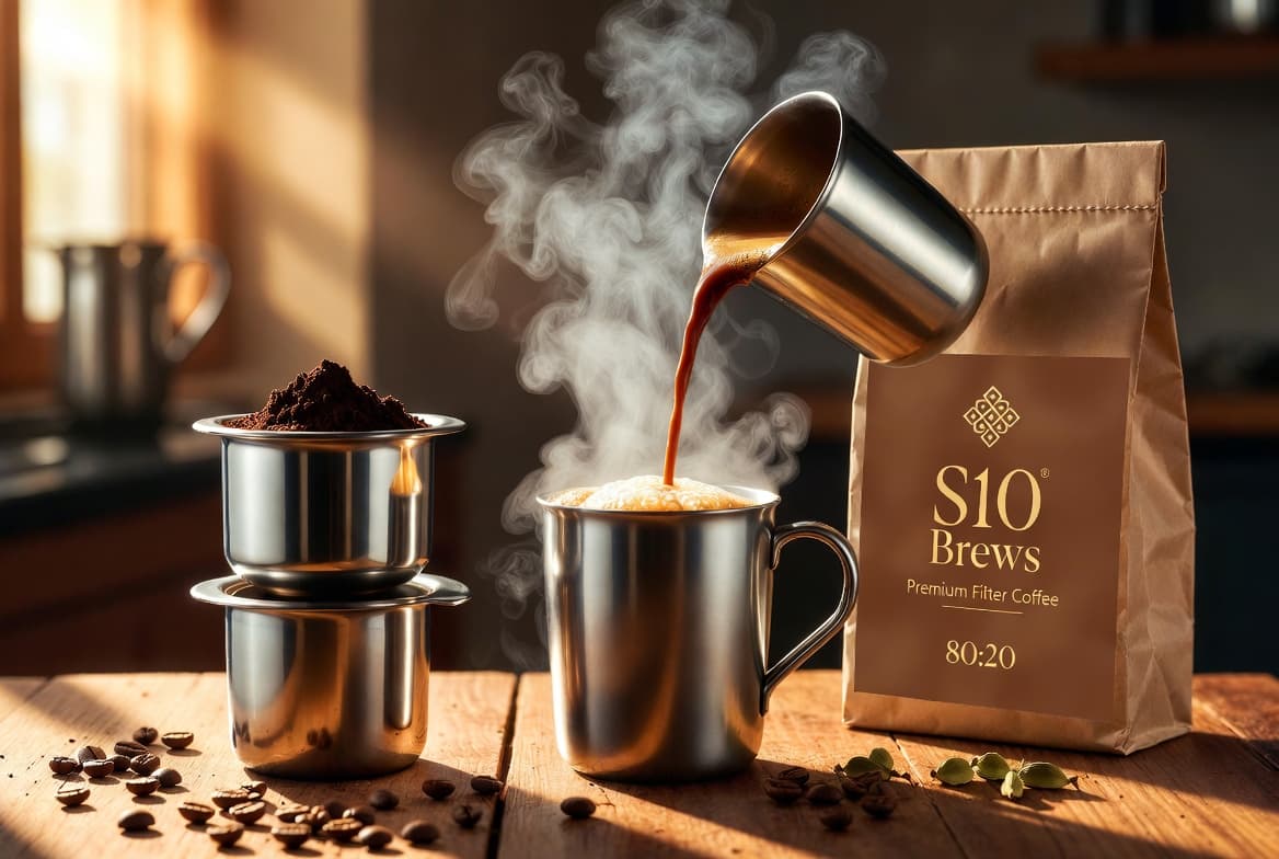 How to Make Premium Filter Coffee at Home | Authentic South Indian Kaapi Recipe