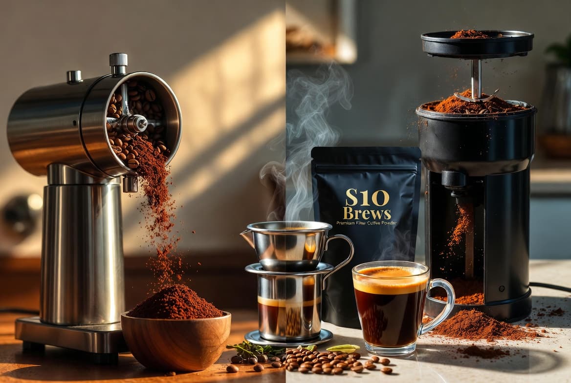 Burr Grinder vs Blade Grinder: Which Is Best for Authentic South Indian Filter Coffee?
