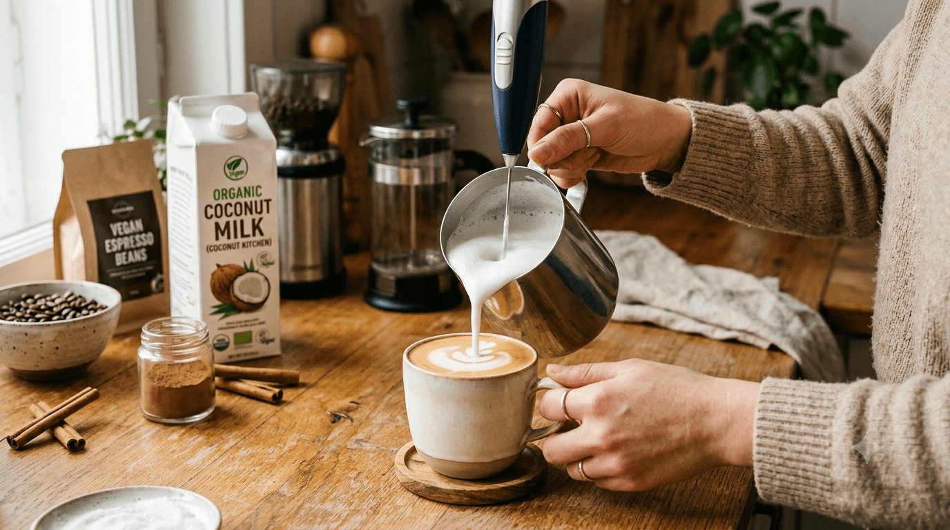 How to Froth Coconut Milk for Vegan Lattes