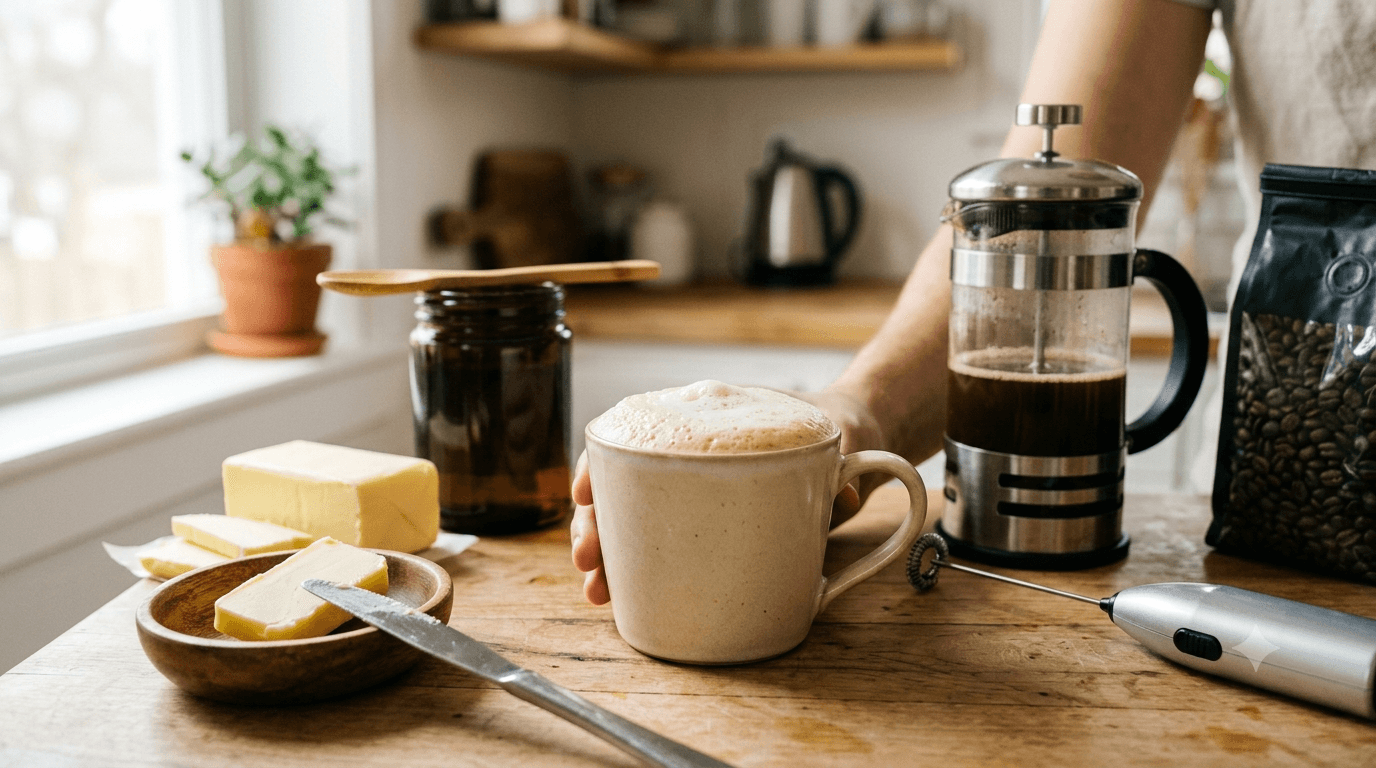 Bulletproof Coffee Recipe (Butter Coffee) for Energy