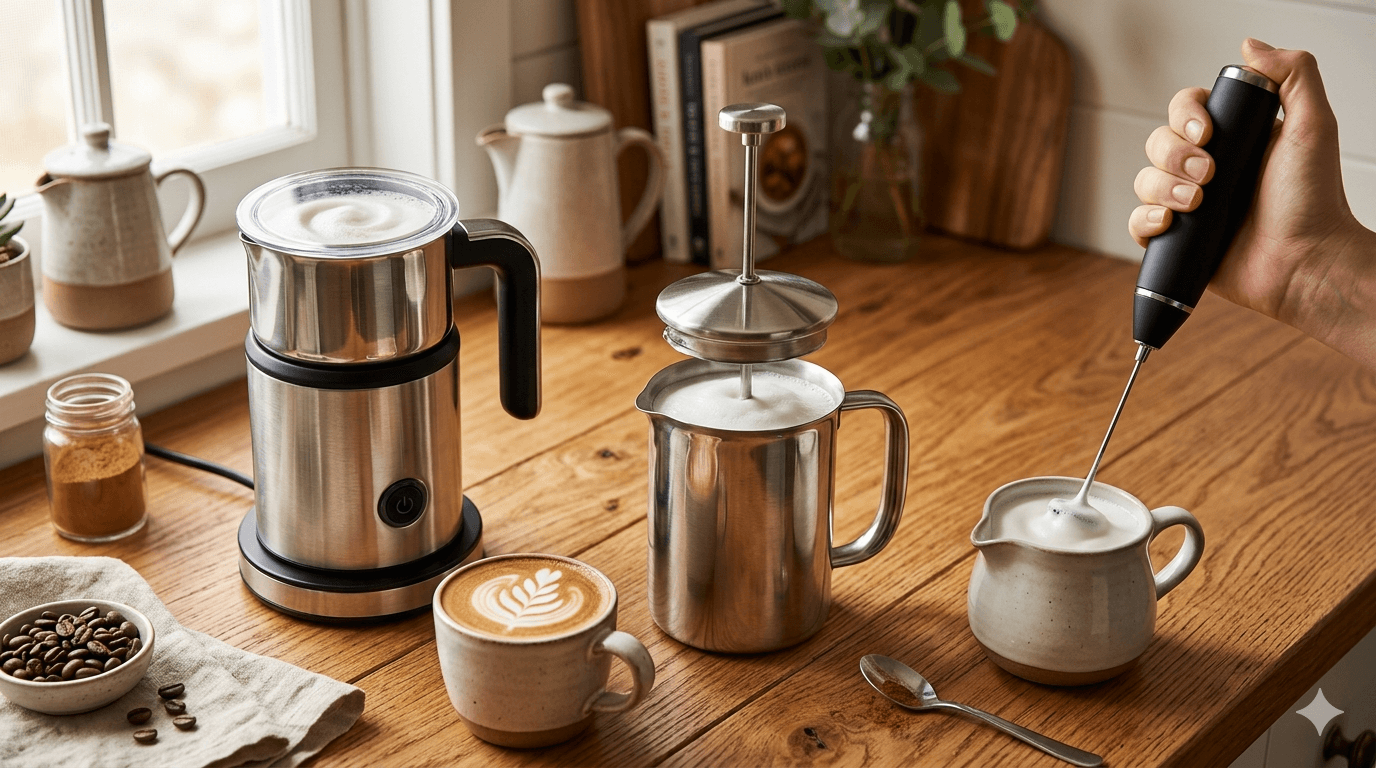 Best Milk Frothers for Coffee (Electric and Manual)