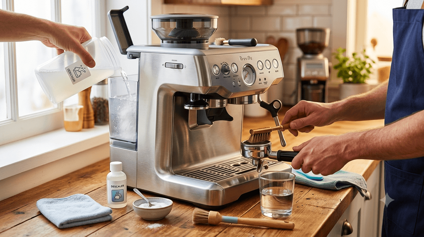 How to Descale and Clean Your Espresso Machine (Step-by-Step)